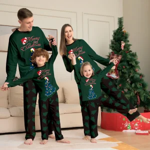 2024 Christmas Pajamas Family Father Mother Kids Girl Baby Top+pants Matching Outfits Clothes Set Xmas Pyjamas Homewear