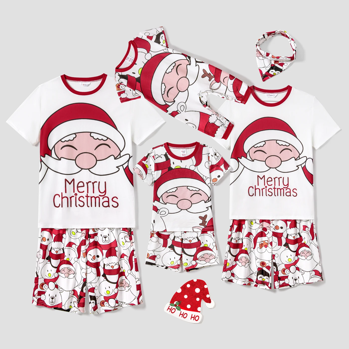 PatPat Christmas Family Matching Letter and Gingerbread Man Print Long-sleeve Pajamas Sets - Image 6